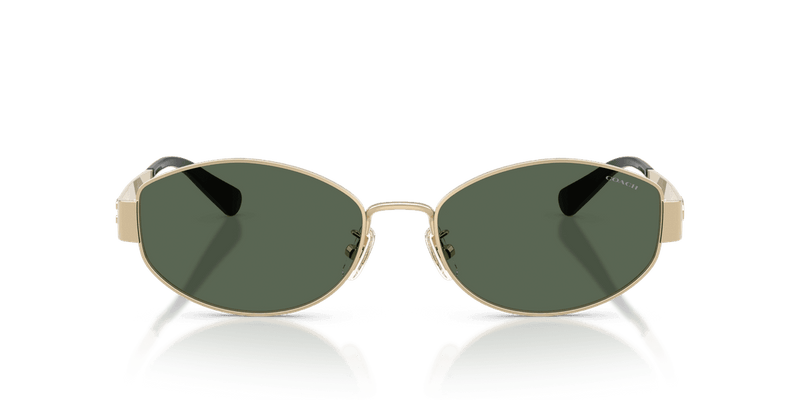 Coach CDP44 in Shiny Light Gold / Dark Green Solid (900571) - Alternate View