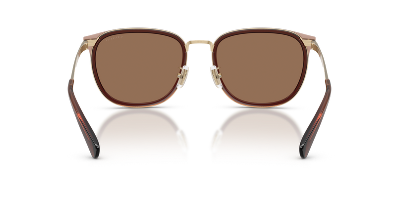 Coach CFU13 in Satin Light Gold/Brown - Temple Detail