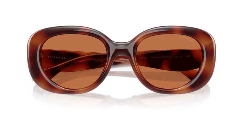 Coach CR609 in Caramel Tortoise / Brown Solid (577473) - Alternate View