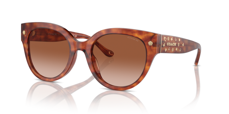 Coach CR612 in Caramel Tortoise / Brown Gradient (577413) - Alternate View