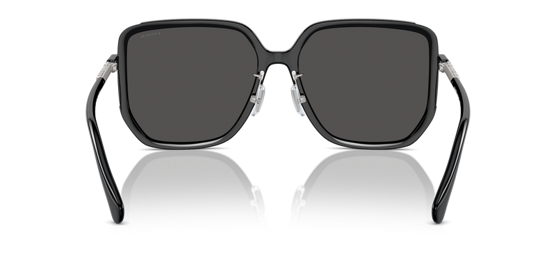 Coach CR635 in Black / Grey Solid (500287) - Temple Detail