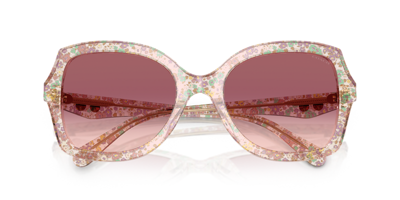 Coach CW225 in Transparent Floral Field / Purple Pink Gradient (58947W) - Alternate View