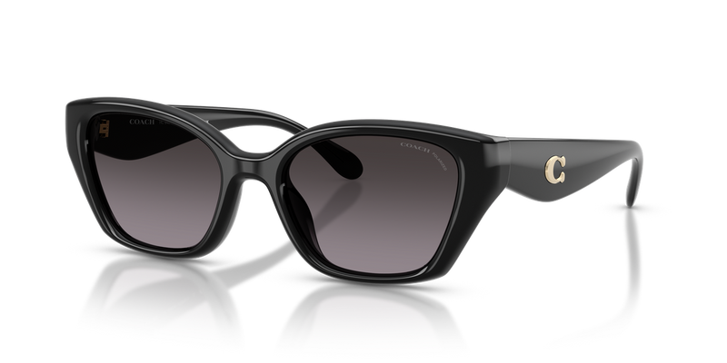 Coach CBY91 in Black / Grey Gradient Polarized (5002F4) - Alternate View