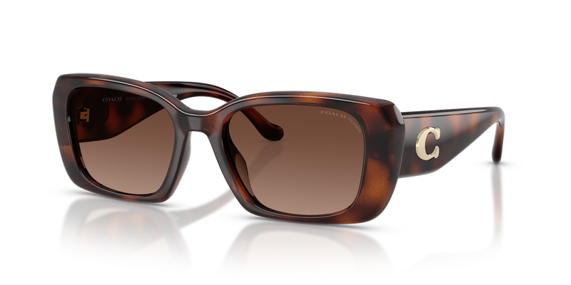 Coach CBY82 in Dark Tortoise / Brown Gradient Polarized (5120T5) - Alternate View