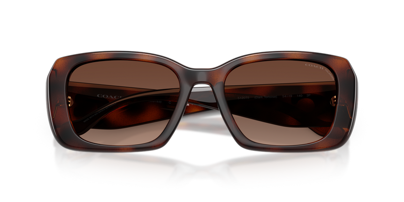 Coach CBY82 in Dark Tortoise / Brown Gradient Polarized (5120T5) - Alternate View