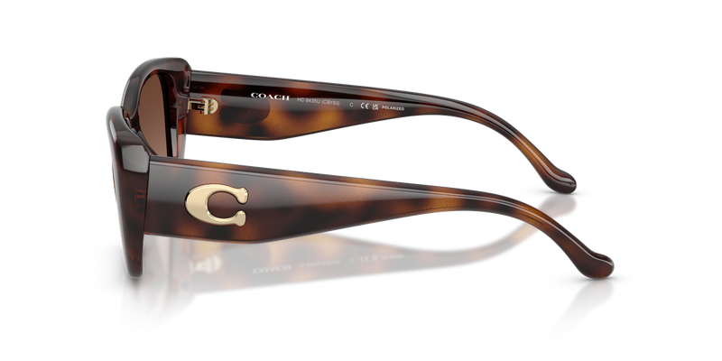 Coach CBY82 in Dark Tortoise / Brown Gradient Polarized (5120T5) - Alternate View