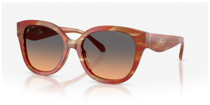 Coach CBY94 in Striated Chestnut / Smokey Peach Gradient (590018) - Alternate View