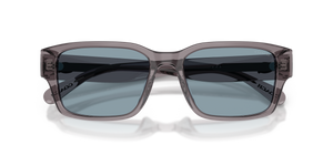Transparent Grey / Light Blue Solid (553772)