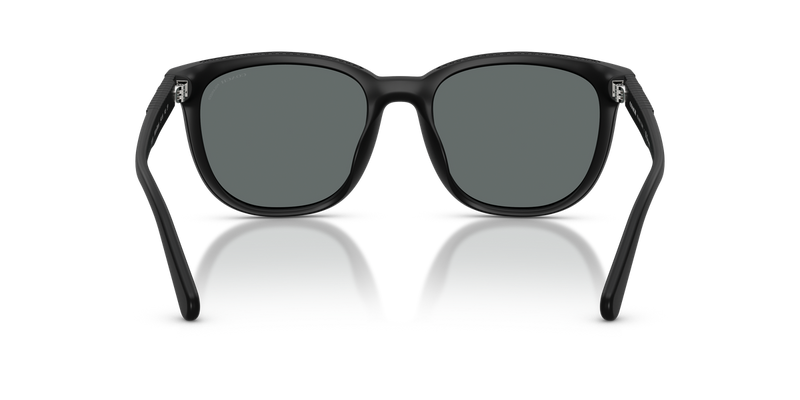 Coach CCA00 in Matte Black / Grey Solid Polarized (500281) - Temple Detail