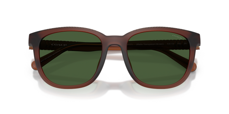 Coach CCA00 in Matte Transparent Brown / Green Solid (591171) - Alternate View
