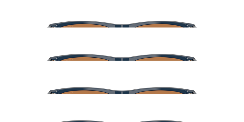 Coach CDP55 in Transparent Dark Blue / Amber Solid (575773) - Alternate View