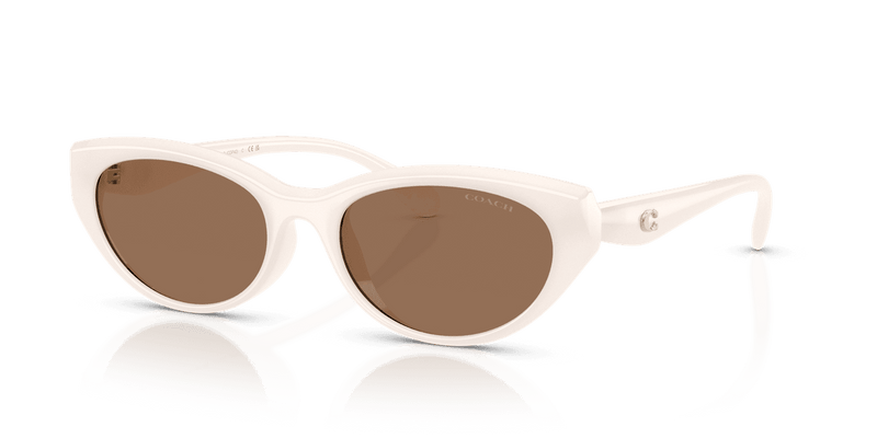 Coach CDP42 in Milky Cloud / Brown Solid (579073) - Front View