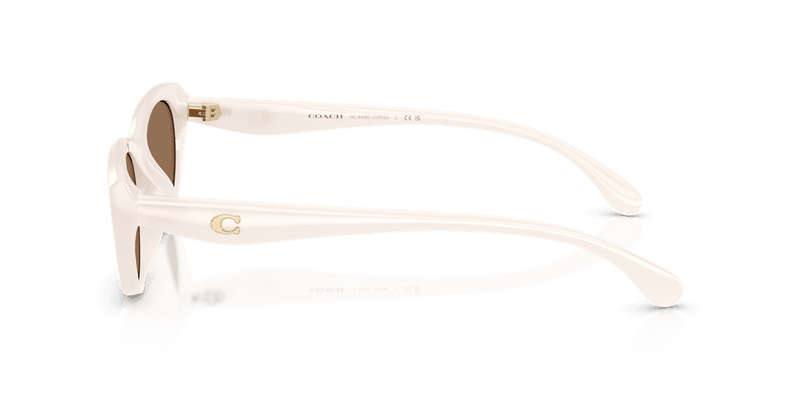 Coach CDP42 in Milky Cloud / Brown Solid (579073) - Side View