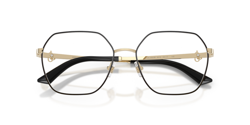Jimmy Choo JC2023B in Pale Gold/Black - Alternate View
