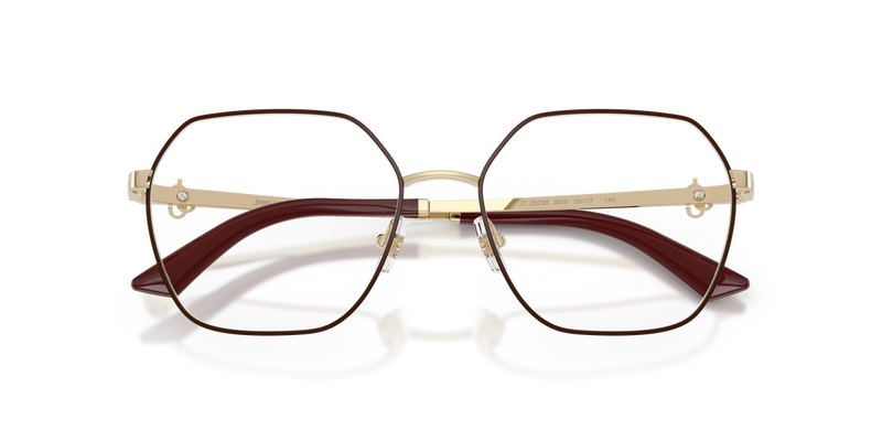 Jimmy Choo JC2023B in Pale Gold/Gurgundy - Alternate View