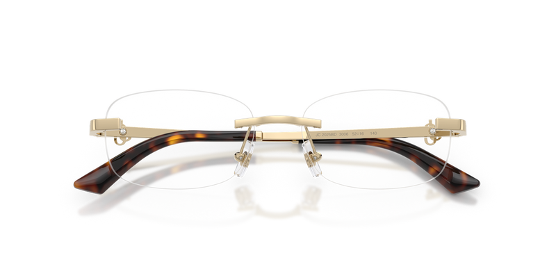 Jimmy Choo JC2025BD in Pale Gold - Side View