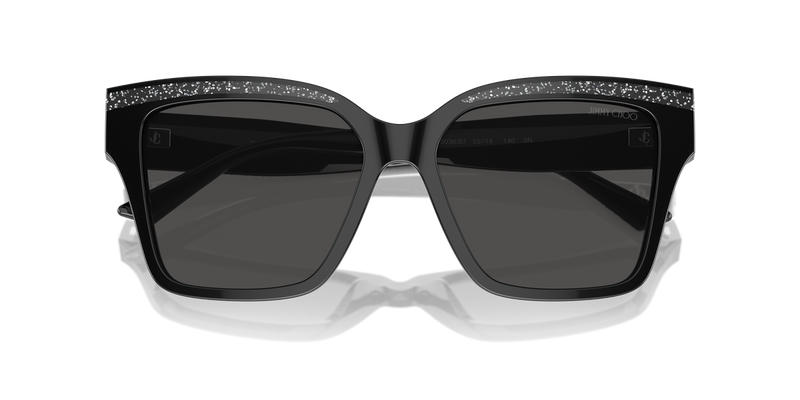 Jimmy Choo JC5003 in Black Glitter - Alternate View