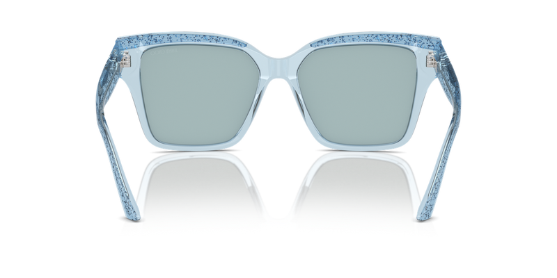 Jimmy Choo JC5003 in Transparent Azure Glitter - Alternate View