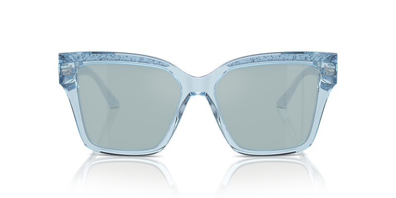 Jimmy Choo JC5003 in Transparent Azure Glitter - Alternate View