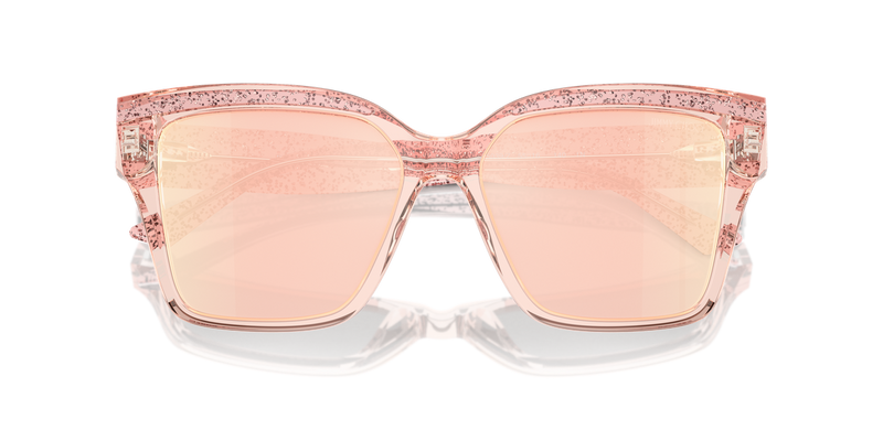 Jimmy Choo JC5003 in Transparent Pink Glitter - Alternate View