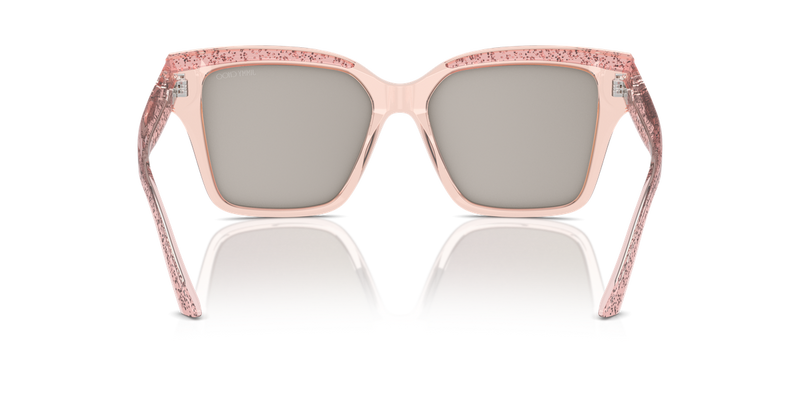 Jimmy Choo JC5003 in Transparent Pink Glitter - Alternate View