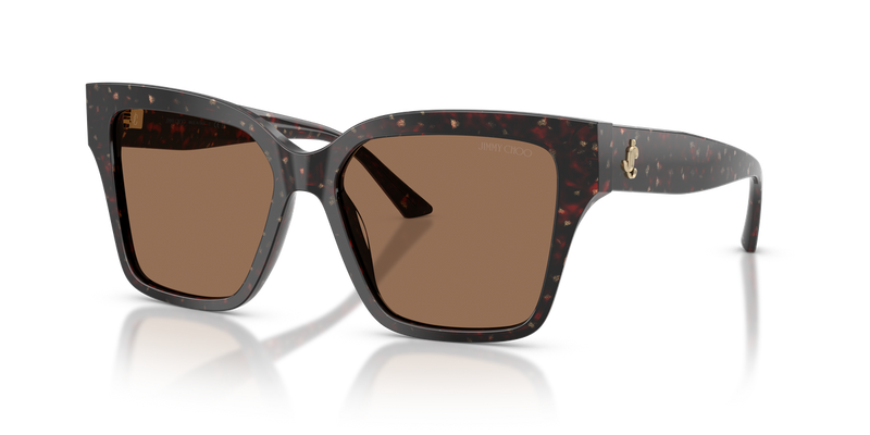 Jimmy Choo JC5003 in Dark Havana Glitter - Front View