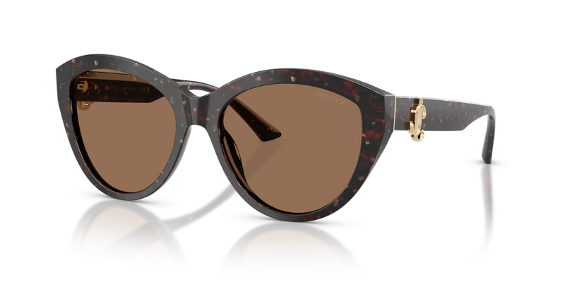 Jimmy Choo JC5007 in Dark Havana Glitter - Front View