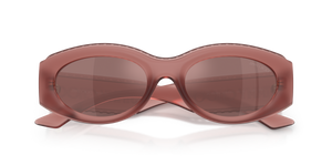 Matte Transparent Pink / Brown Mirror Internal Silver (50946G)