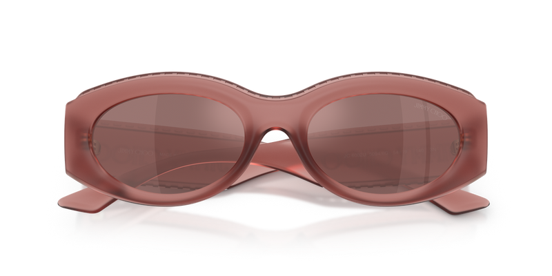 Jimmy Choo JC6002U in Matte Transparent Pink / Brown Mirror Internal Silver (50946G) - Alternate View