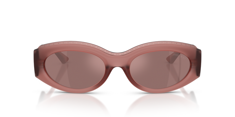 Jimmy Choo JC6002U in Matte Transparent Pink / Brown Mirror Internal Silver (50946G) - Alternate View