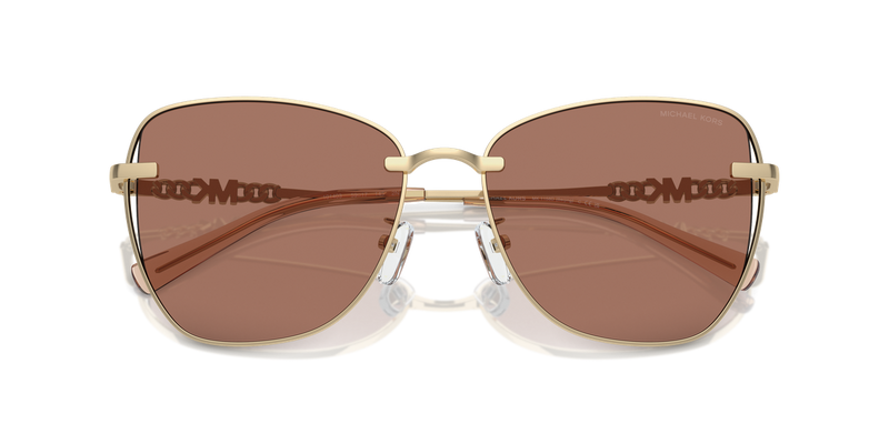 Michael Kors BEIJING in Shiny Light Gold / Light Brown Solid (101403) - Side View
