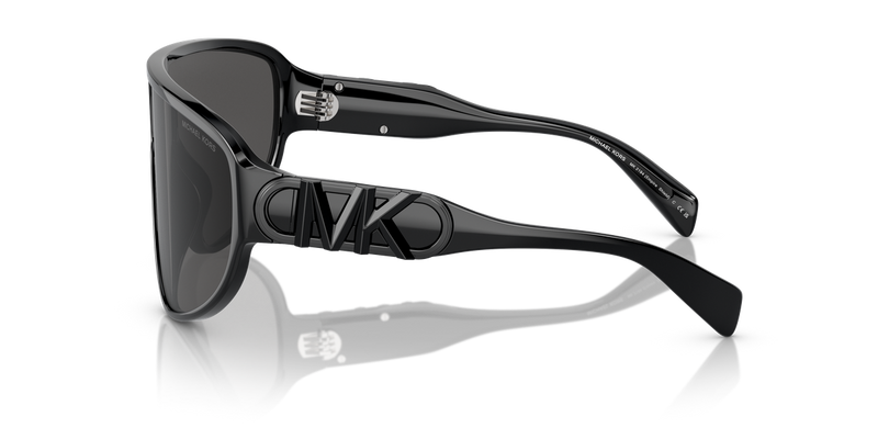 Michael Kors EMPIRE SHIELD in Black / Dark Grey (300587) - Back View