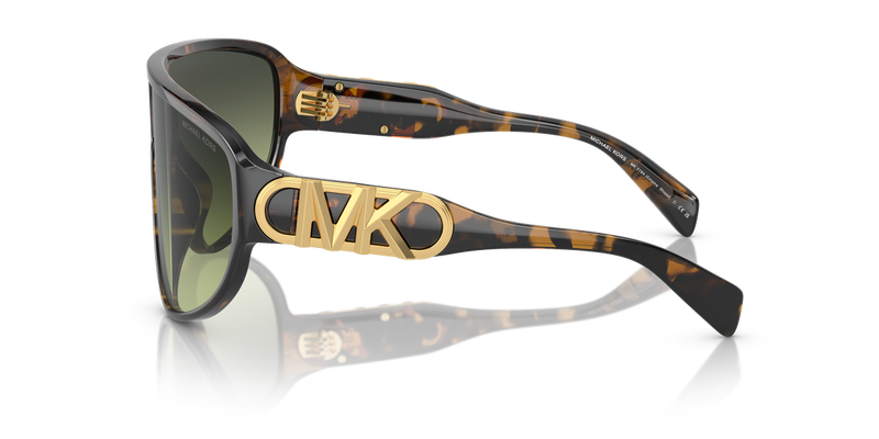 Michael Kors EMPIRE SHIELD in Dark Tort / Light Green Gradient (30060N) - Alternate View