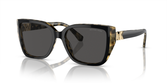 Michael Kors ACADIA - Bi-layer Black/Amber Tortoise / Dark Grey Solid (395087)