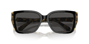 Bi-layer Black/Amber Tortoise / Dark Grey Solid (395087)