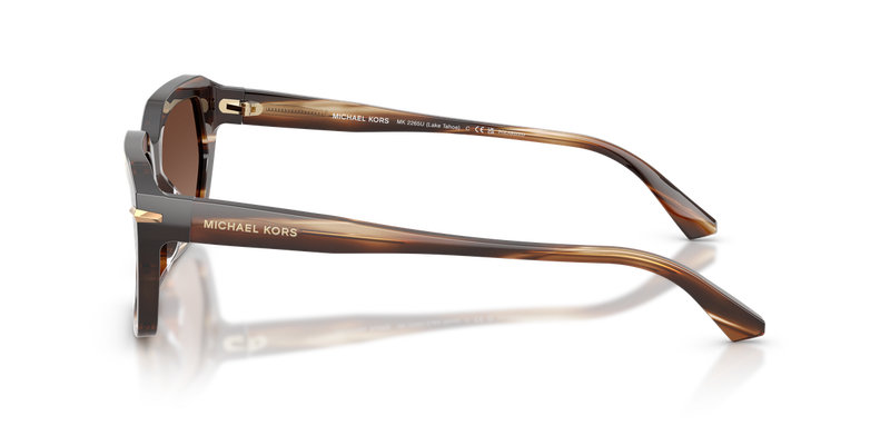 Michael Kors LAKE TAHOE in Brown Horn / Brown Solid Polarized (4039T5) - Alternate View