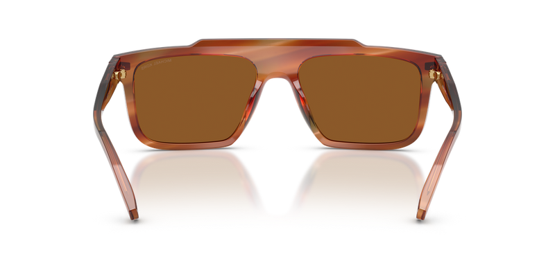 Michael Kors BOSTON in Brown Horn / Amber (403973) - Temple Detail
