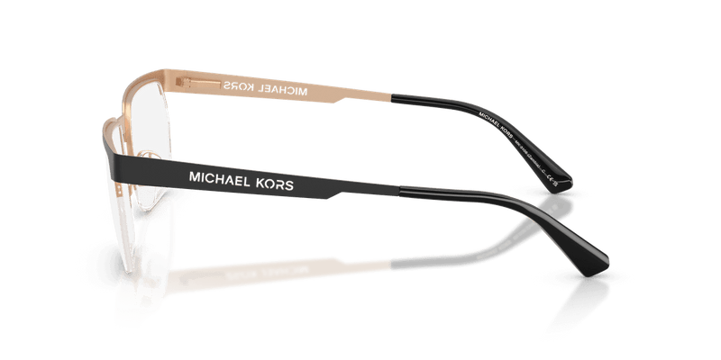 Michael Kors ZAMBIA in Black Matte / Demo Lens (1005) - Side View