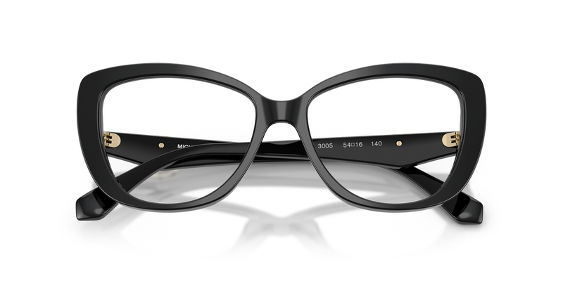 Michael Kors DERVIO in Black / Demo Lens (3005) - Side View