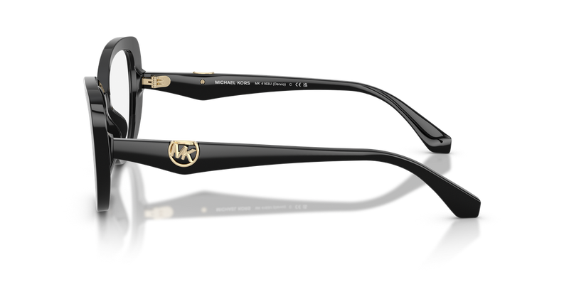 Michael Kors DERVIO in Black / Demo Lens (3005) - Back View