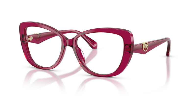 Michael Kors DERVIO in Transparent Plum / Demo Lens (4032) - Alternate View