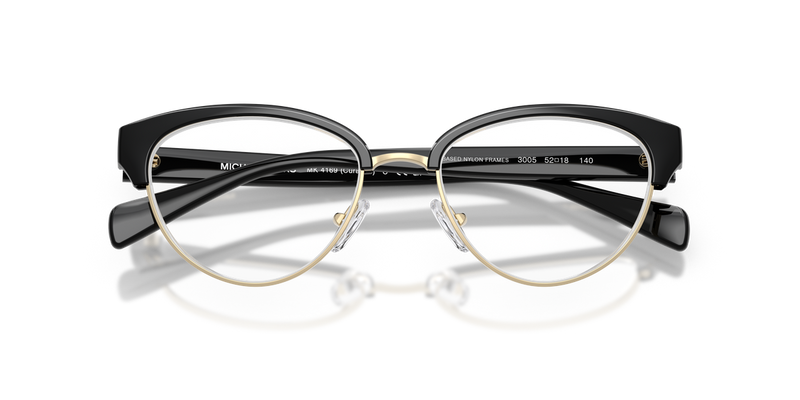 Michael Kors CURACAO in Black / Demo Lens (3005) - Side View