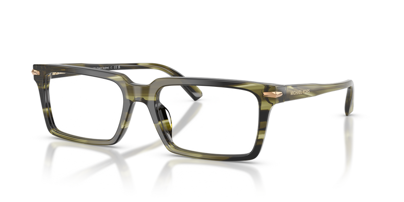 Michael Kors GRAND TARGHEE in Olive Horn / Demo Lens (4040) - Alternate View