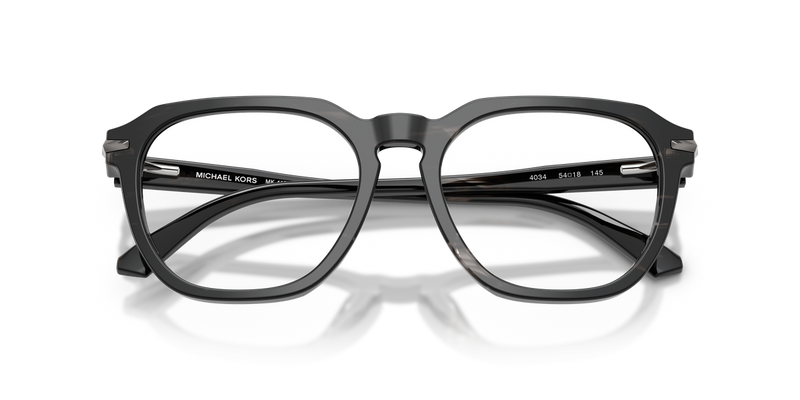 Michael Kors WOLF CREEK in Black Horn / Demo Lens (4034) - Side View