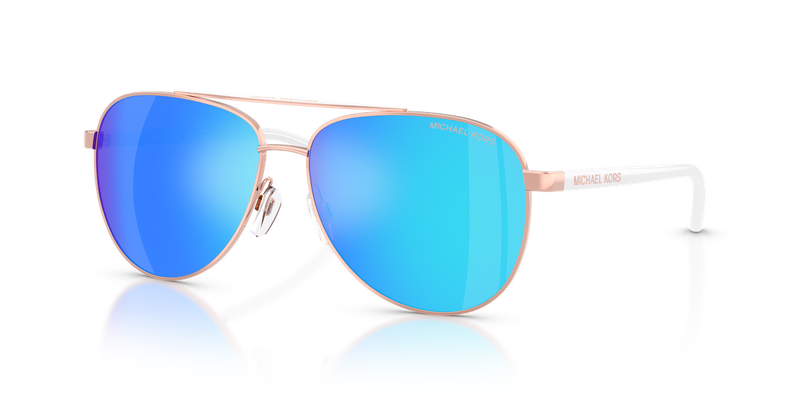 Michael Kors HVAR in Rose Gold/White / Blue Mirror (104525) - Alternate View
