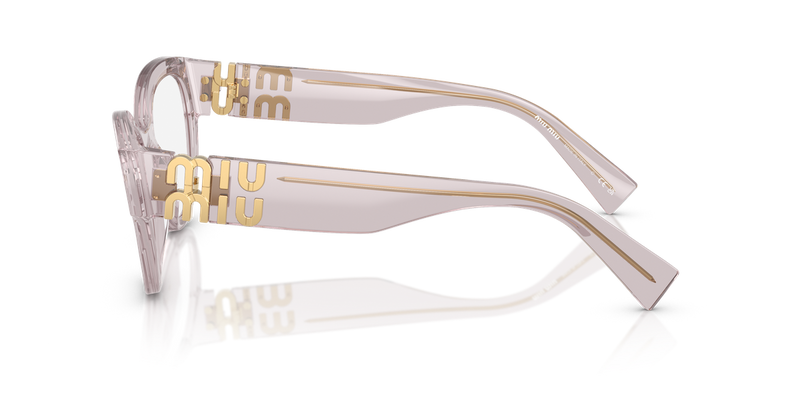 Miu Miu MU 01VV in Transparent Mauve - Alternate View