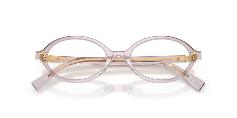 Miu Miu MU 01XV in Mauve Transparent - Alternate View
