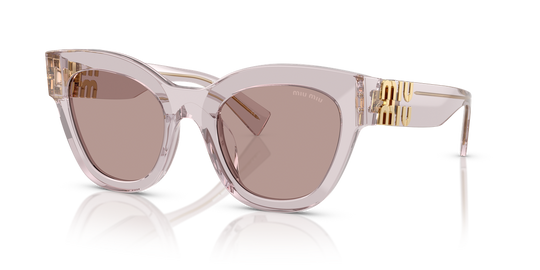 Miu Miu MU 01YSF - Mauve Transparent / Light Purple Brown (12W20I)