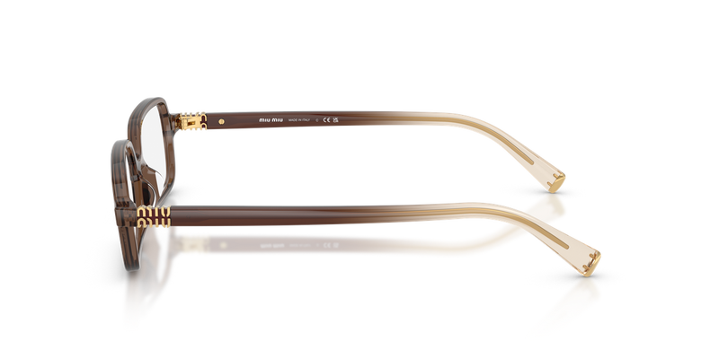 Miu Miu MU 01YV in Brown Transparent - Alternate View