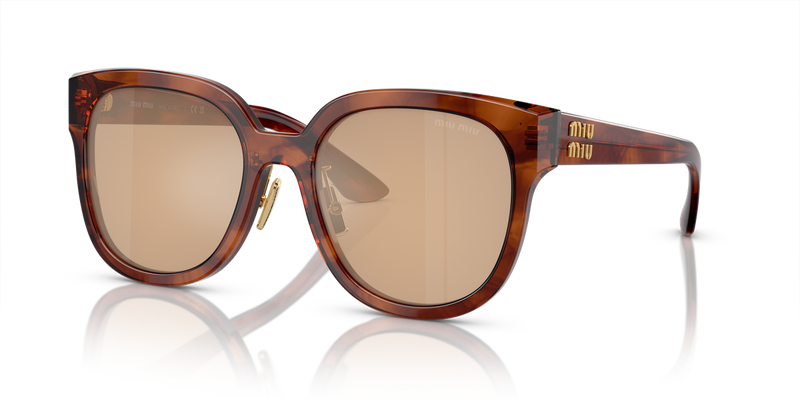 Miu Miu MU 01ZS in Striped Tobacco - Front View